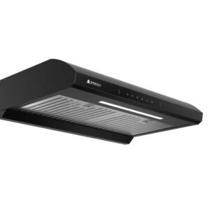 Lume 8631-76 (B0876) 30-inch black tempered glass cooker hood with touch and motion sensor controls