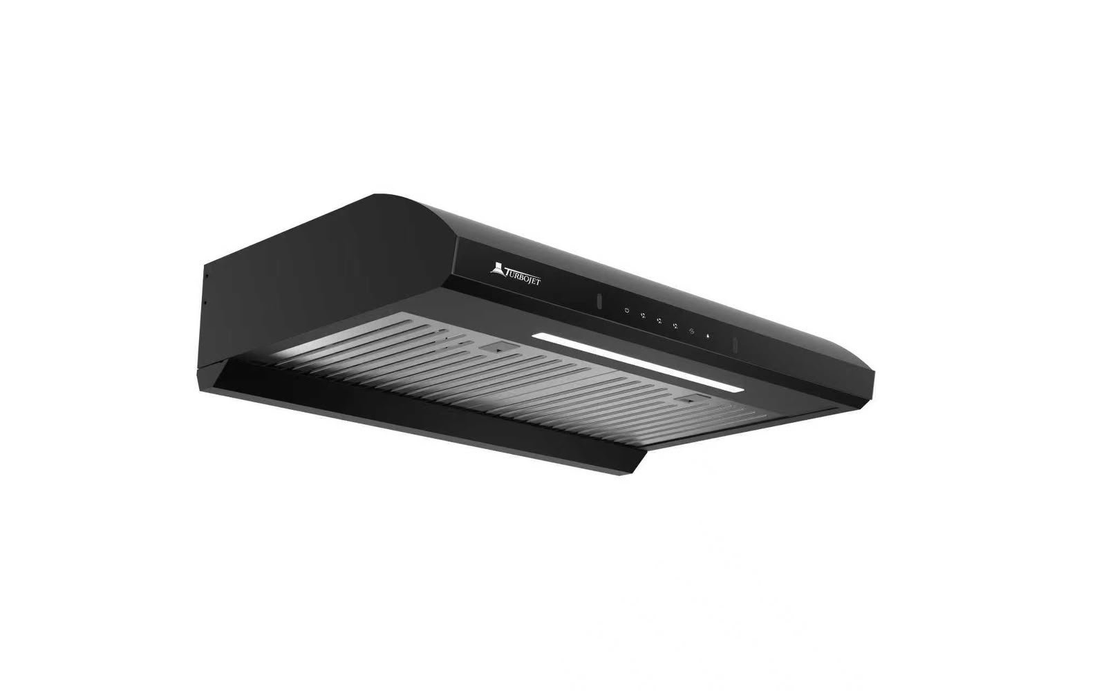 turbojet_lume_2 Lume 8631-76 (B0876) 30-inch black tempered glass cooker hood with touch and motion sensor controls